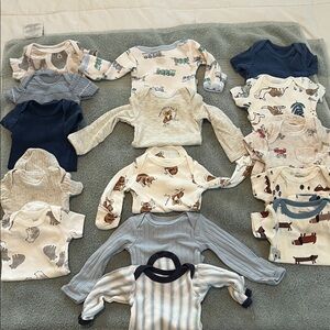 Adorable Baby Onesies total of 15.